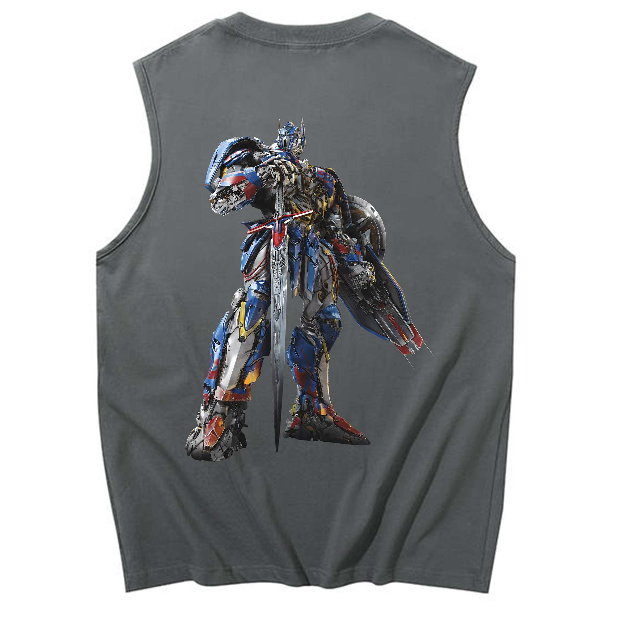 （画像用） Transformers トランスフォーマー コットン100％タンクトップ（背面プリント）